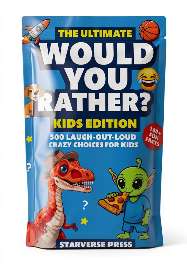 StarVerse Kids Would You Rather Question Book – 123 Pages of Fun for-0