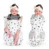 Happiest Baby Sleepea Swaddle Small Rose Stars Breathable Modern-3