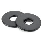 M6 Black Flat Washers by OUSCHR 304 Stainless Steel 50pcs-0
