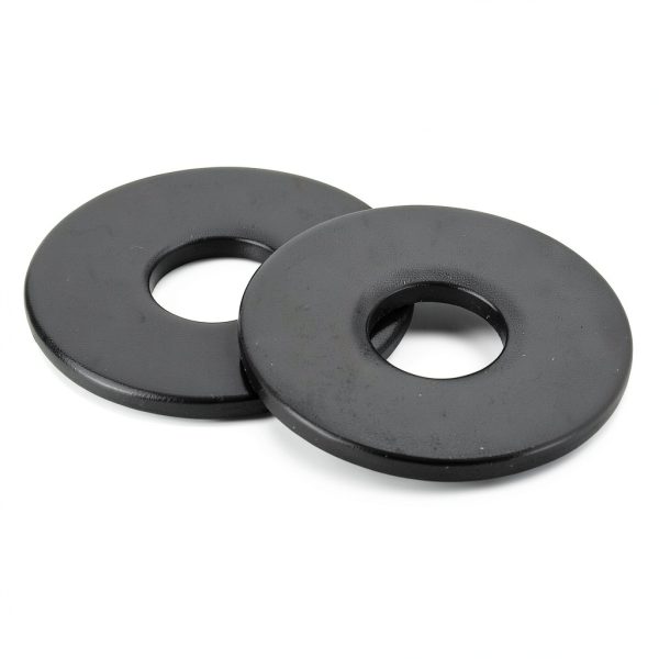 M6 Black Flat Washers by OUSCHR 304 Stainless Steel 50pcs-0