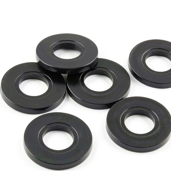 M8 Nylon Washers Black Flat 50 Pack by Qjaiune 19mm OD 2mm Thick-3