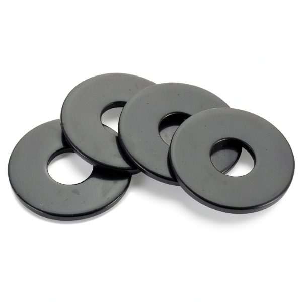 M6 Black Flat Washers by OUSCHR 304 Stainless Steel 50pcs-2