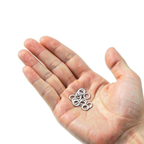 uxcell M5 Flat Washers 5x8x0.5mm 304 Stainless Steel Thin Spacers-3