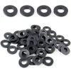 M8 Nylon Washers Black Flat 50 Pack by Qjaiune 19mm OD 2mm Thick-0